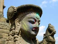 Estátua sagrada em Bhaktapur