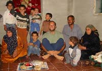 Família que me hospedou em Jerash