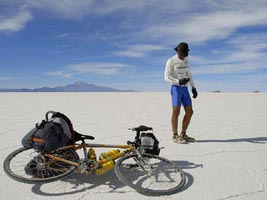 Orientação por GPS no Salar de Uyuni