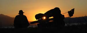 Pôr do sol em Beysehir