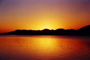 Pôr do sol na Ilha do Cardoso