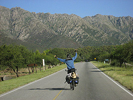 Caminho até o pueblo de La Toma (San Luis - Argentina)